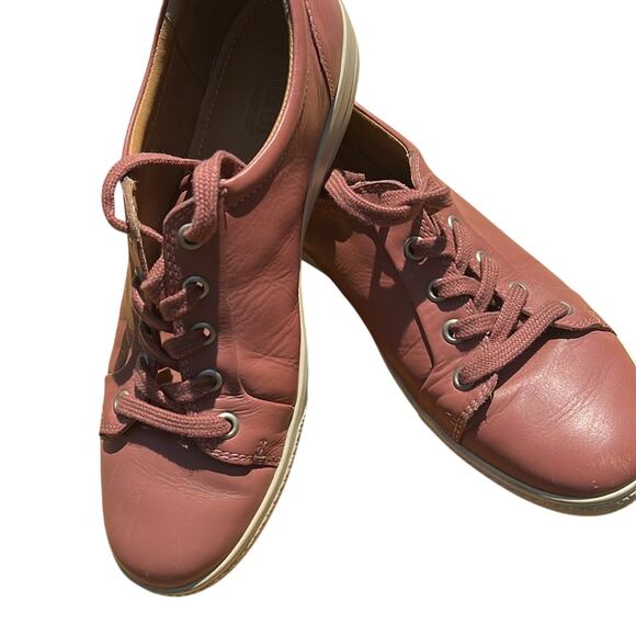 Hotter “Brooke” Leather Comfort Sneakers Trainers | Pink Size 7.5 | EU 38.5 - Picture 2 of 9